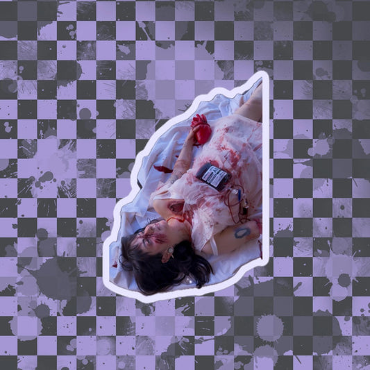 4" hemoglobin Album Art Sticker